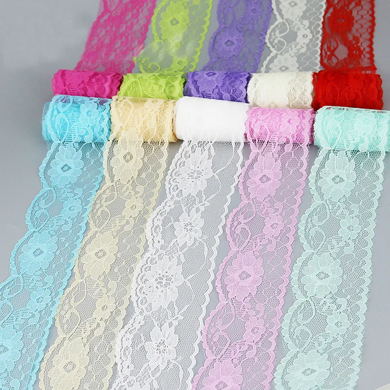 (10 yards/roll) 60mm lace fabric Webbing Decoration packing Material rolls wholesale