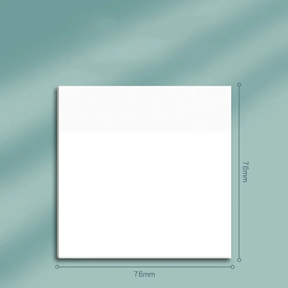 50 sheets per book Memo Pads PET Material Scrapes Stickers Sticky Simple Note Paper Transparent Sticky Notes