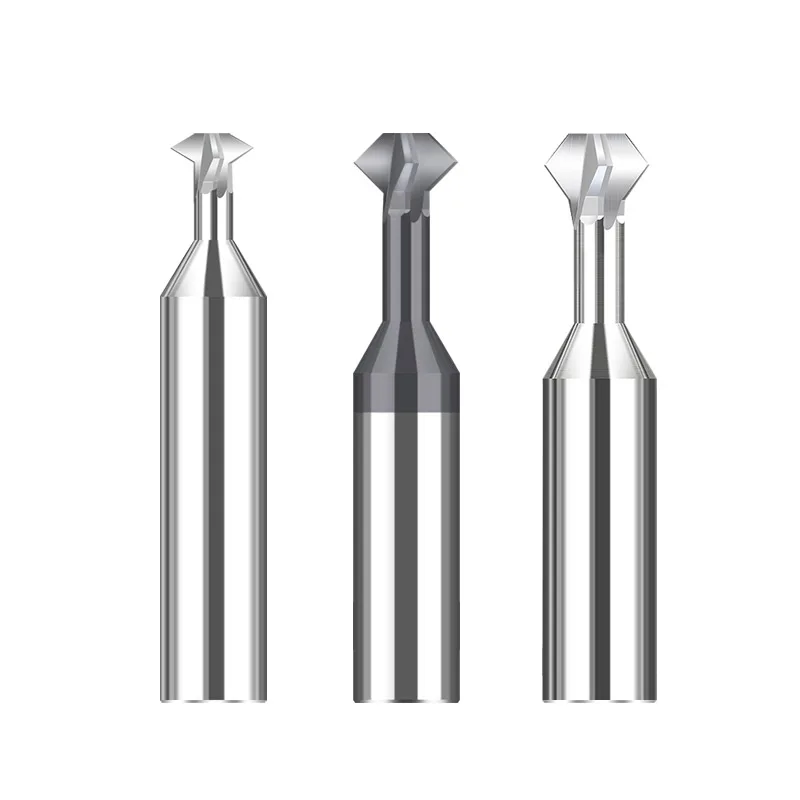 4 Flute Up And Down Chamfer Milling Cutter 60 90 120 Degree Tungsten Carbide Inverted Chamfering Router Bit CNC Tools For Steel