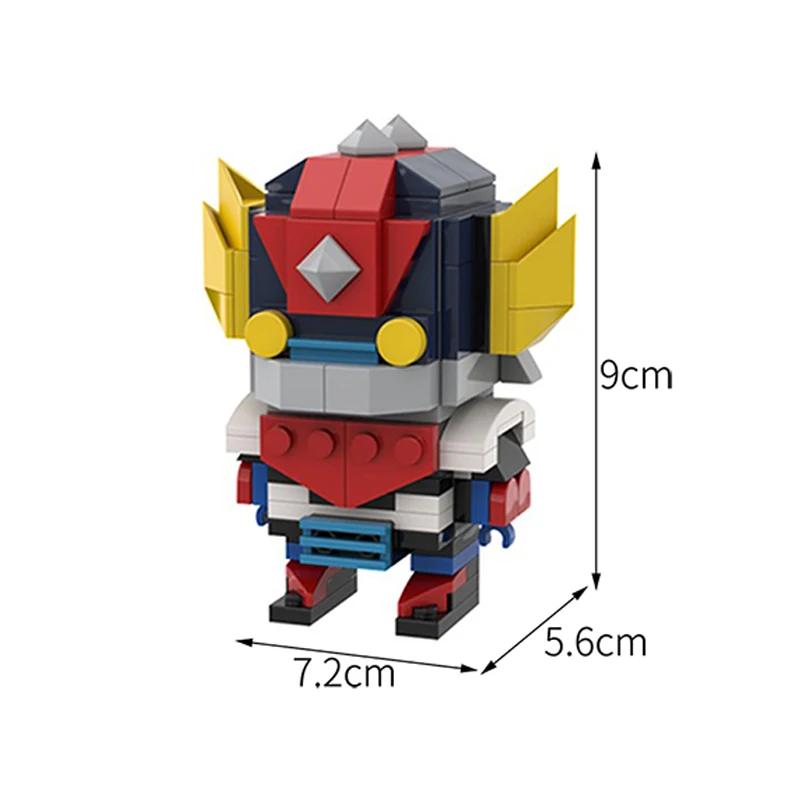 Moc Anime Figure Goldoraked Brickheadz Mecha Game Series Action Figure Building Block Doll Model Brick Set Children Toys