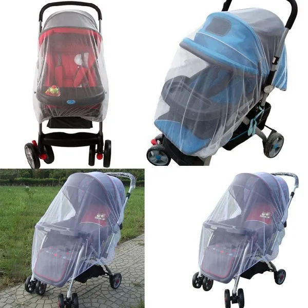 Baby Stroller Crib Netting Pushchair Cart Mosquito Insect Net Safe Mesh Buggy Crib Netting Baby Car Outdoor Protect Mosquito Net