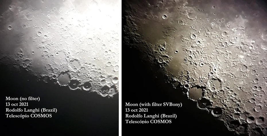 Svbony Professioneller Astronomiefilter 1,25'' MOON / UV-IR/CLS-Filter für Astronomie-Teleskop-Okularbeobachtungen – Detail 23