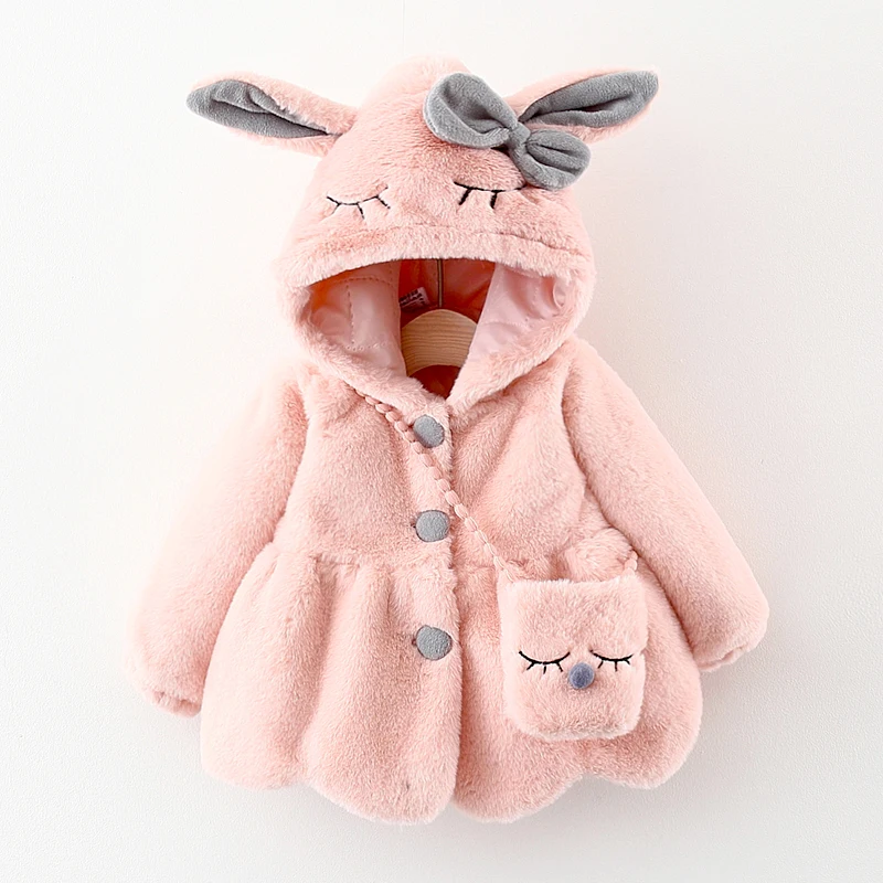 Autumn Winter Hooded Jackets Overalls For Newborn Girl Fashion Warm Clothing Outerwear Toddler Baby Down Coats Cotton Clothes