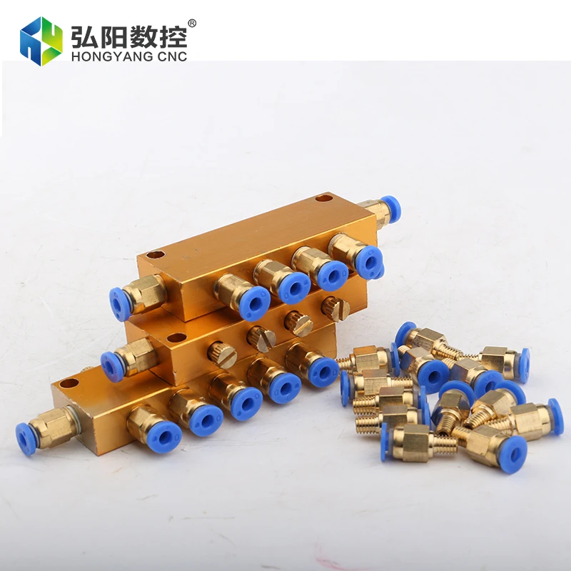 Set completo 2L pompa di lubrificazione completamente automatica 220v pompa di lubrificazione ad olio a schermo singolo per ROUTER di CNC