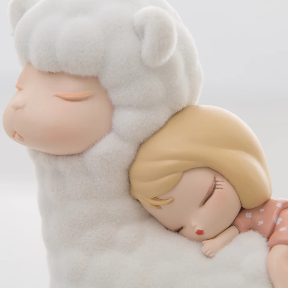 Kemelife sheep Lazy Afternoon doll animal action figures desk car decoration girl gift birthday art toys artist design