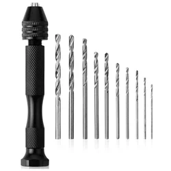 1 Set Metal Hand Drill Equipments Uv Resin Epoxy Mold Tools With 0.8mm-3.0mm Drill Screw DIY Jewelry Making Handmade Tools