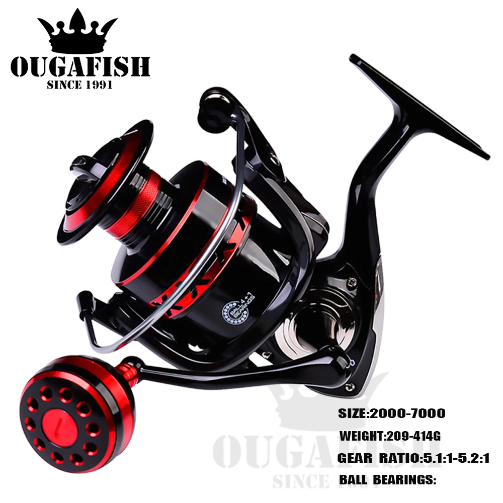 

Metal Spool Spinning Fishing Reel Max Drag 11-21KG CNC Mechine Pesca Accesorios Mar Carp Fish Carretilha Fish Tackle Accessories