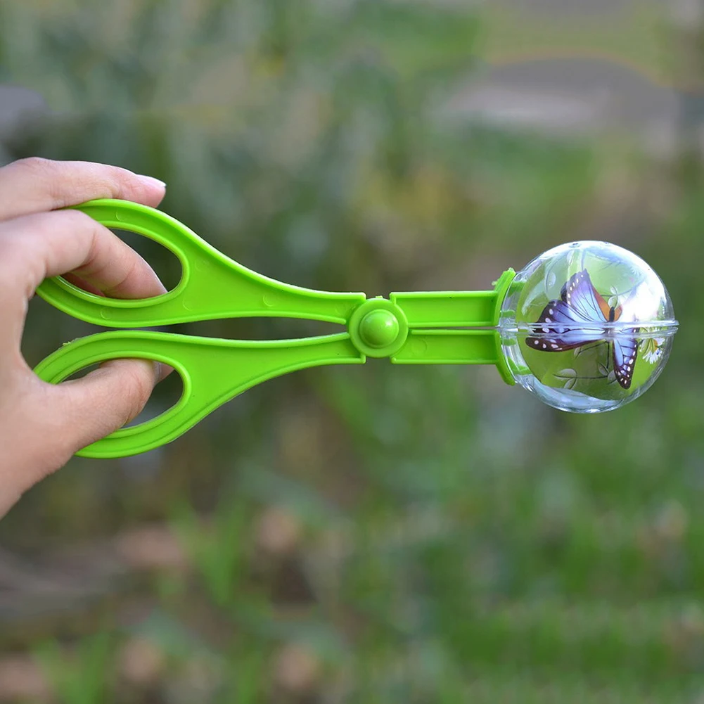 Bug Insect Catcher Scissors Tongs Tweezers Scooper Clamp Kids Toy Cleaning Tool For Biological outdoor adventure game toys