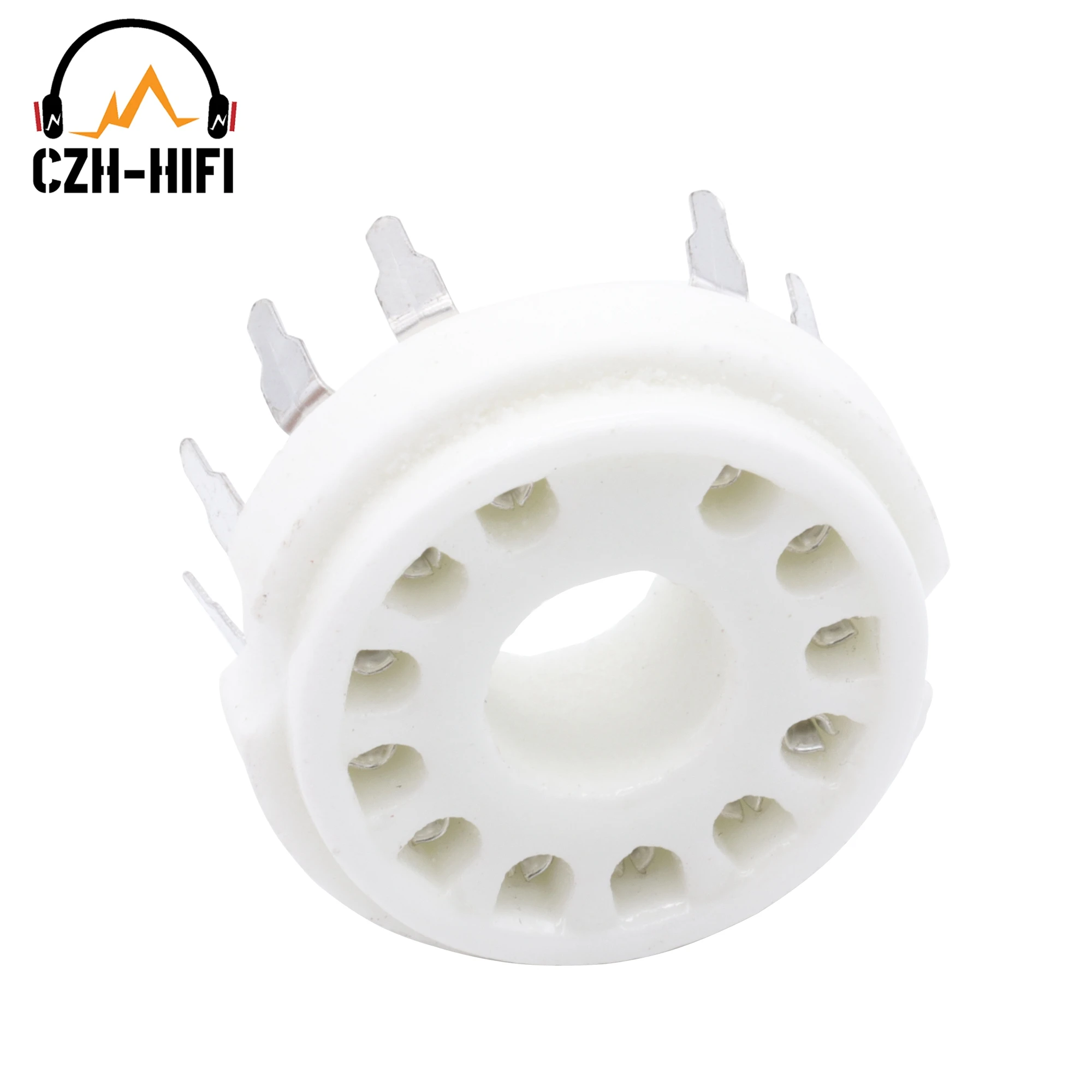1pc 12pin B12C Keramik Rohr Buchse Ventil Basis Power Lampe Jack für 50CA10,6CA10,6HF5,6C10 6JB5 6GE5 8GU7 8AC9 9MN8 6EA4 Audio – Detail 9