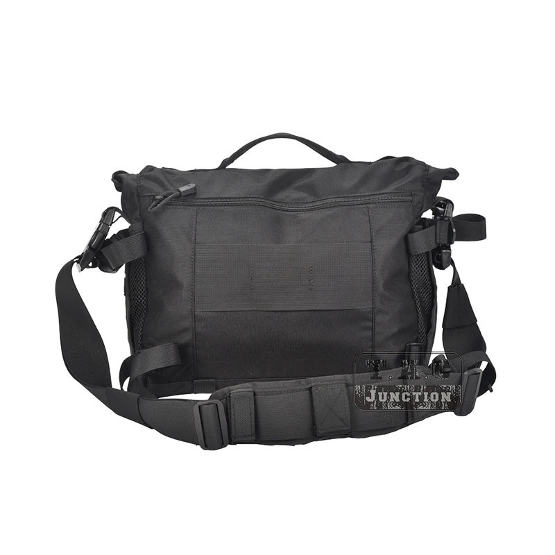 Tactical Rush Messenger Bag Black Laptop Camera Handbag For Outdoor Daily Tactical EDC Sling Pack MOLLE Shoulder Bag