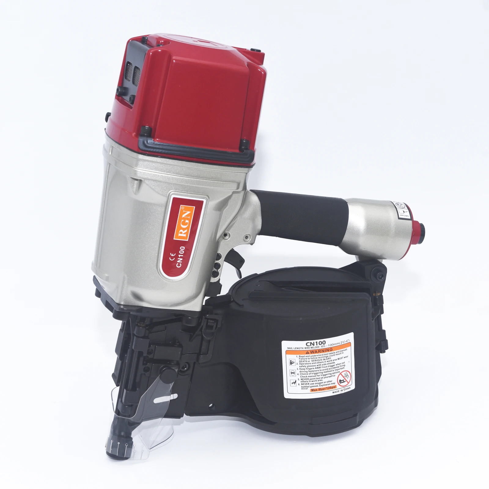 Heavy Duty 100mm AIR COIL NAILER NAIL GUN CN100 Air gun Industrial Pallet air nailer MAX design, high quality