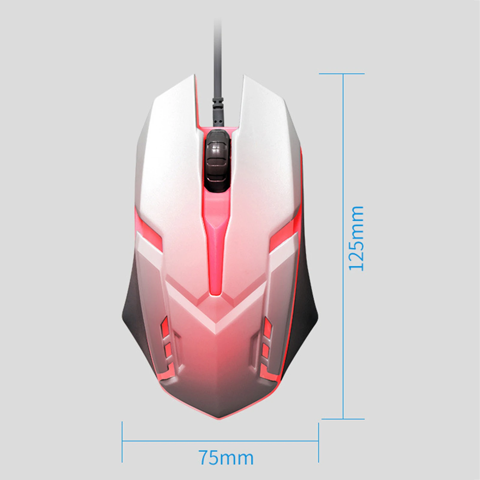 104 Keys ABS Luminous Wired Gaming Keyboard Mouse Set Keyboard Mouse Combos With USB Interface for game or office