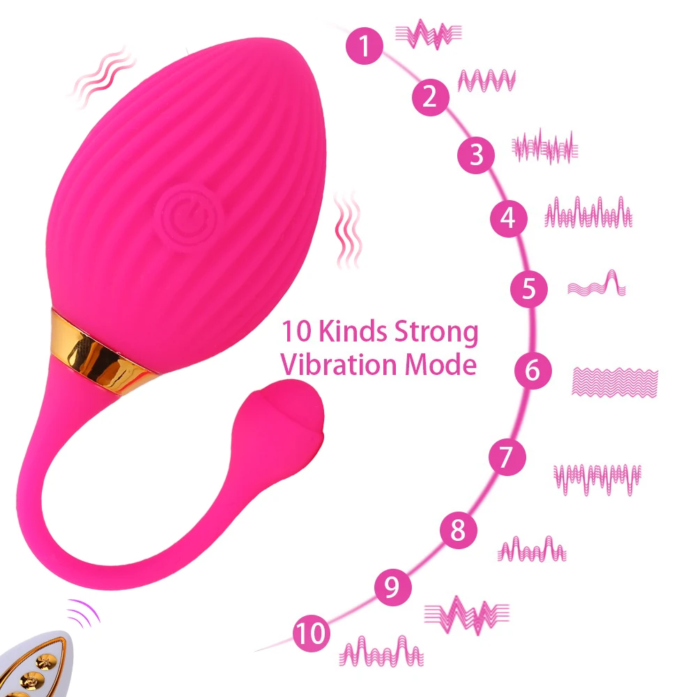 10 Speeds Anal Plug Vibrator Egg Wireless Remote Anal Clitoris Stimulation Sex Toys for Women Vaginal Tighten Exercise Vibrator