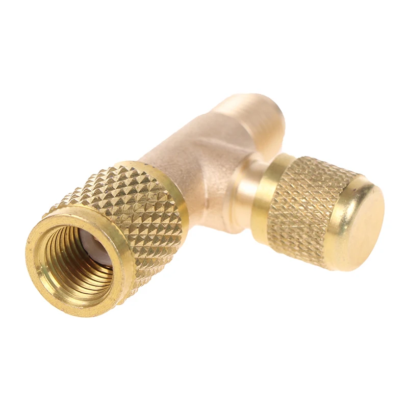 copper Refrigerant Exhaust Valve Quick Air Exclusion Valve Release Gauge Pressure Valve Fitting Copper Adapter