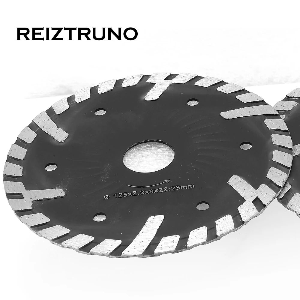 Reiztruno 125 ミリメートル波コアターボダイヤモンド鋸刃ウェット/ドライ円形鋸刃グラインダー-コンクリート石石工と材料