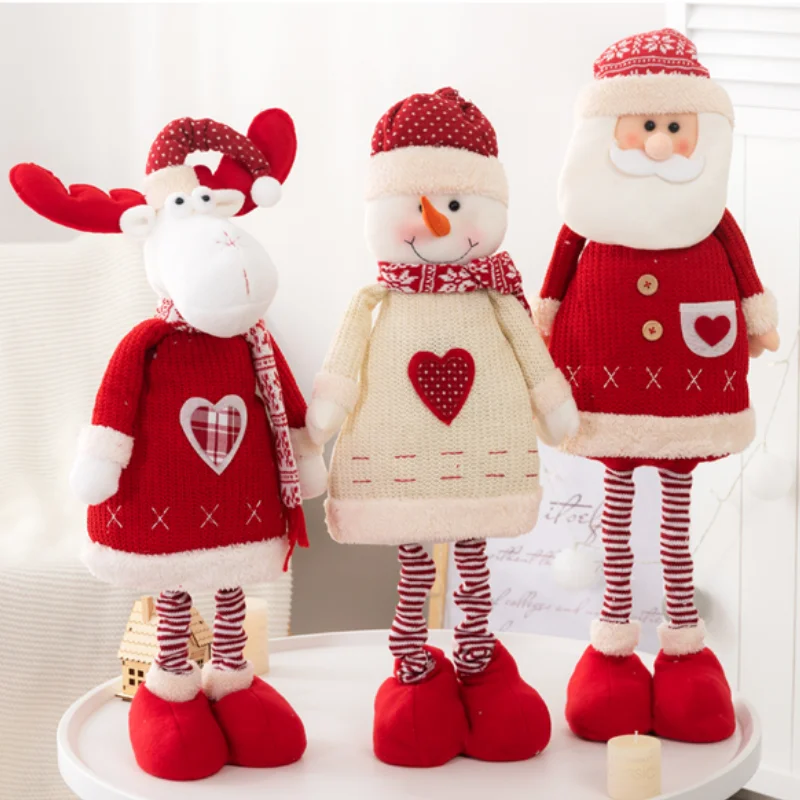 2022 Hot Styles Christmas Decorations for Home Christmas Big Dolls Christmas Tree Decorations Innovative Elk Santa Snowman Decor