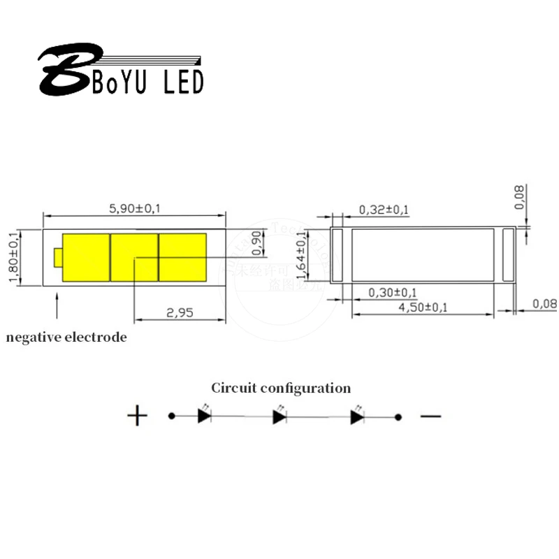 Ad alta potenza 1800lm ad alta luminosità CSP1860LED faro per auto perline in ceramica patch lampada luce rossa/blu/dorata 10w