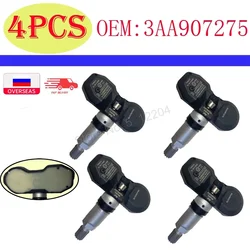 4 sztuk czujnik ciśnienia w oponach 3AA907275 dla VW Tiguan VW CC Passat CC czujnik TPMS 433MHz 3AA907275B 3AA907275D