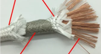 Cabo de isolamento e bobina refratária de cobre fio para aquecimento por indução eletromagnética, 95 segundo-resistente ao fogo 500 graus celsius