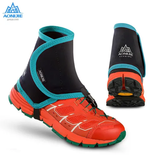 Imagen 1 del producto AONIJIE E940 polainas de alta carrera Unisex para exteriores, cubiertas protectoras para zapatos a prueba de arena para triatlón, maratón, senderismo, reflectantes