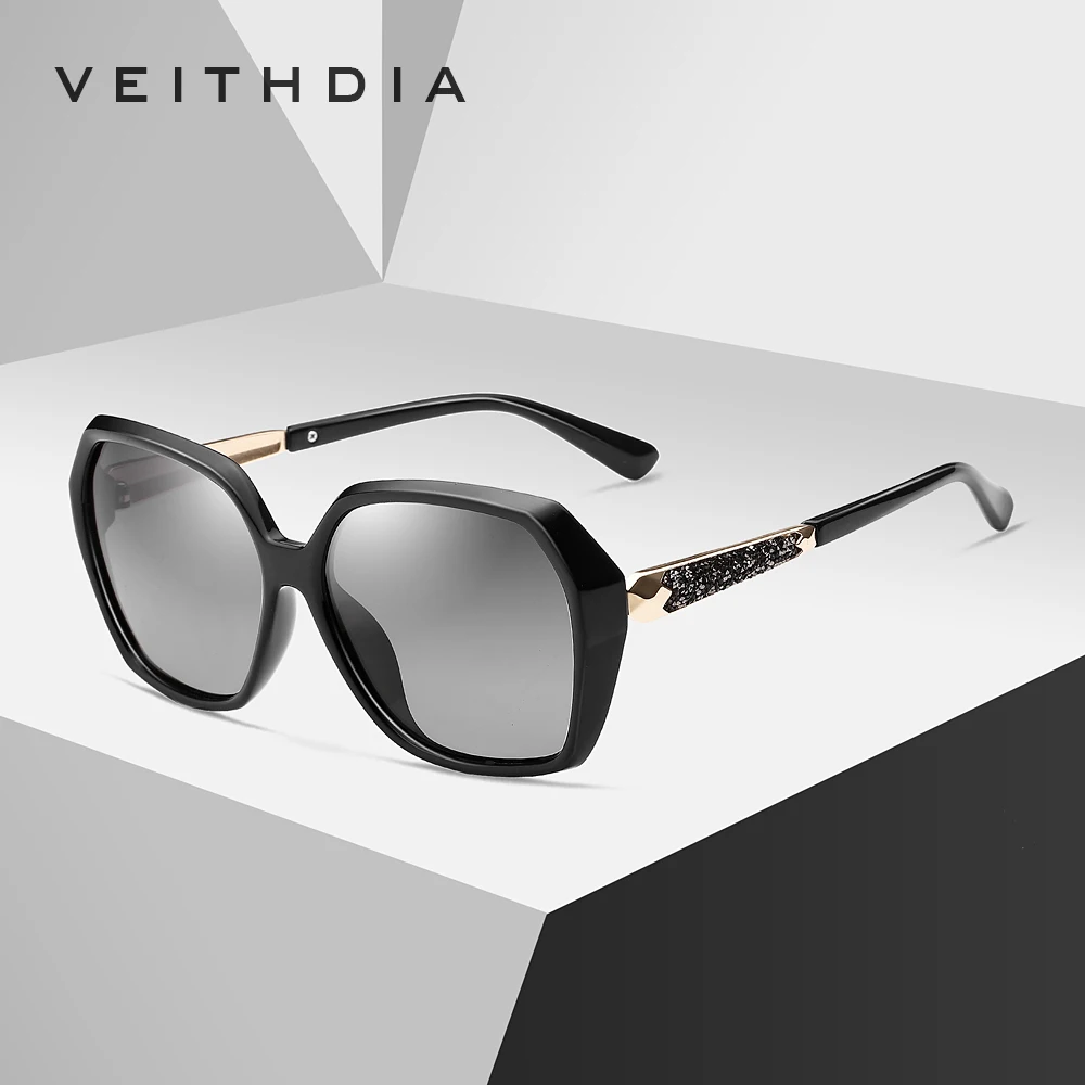 VEITHDIA TR90 Women Sunglasses Polarized Gradient Lens Luxury Ladies Fashion Brand Designer Sun Glasses Eyewear For Female 3161
