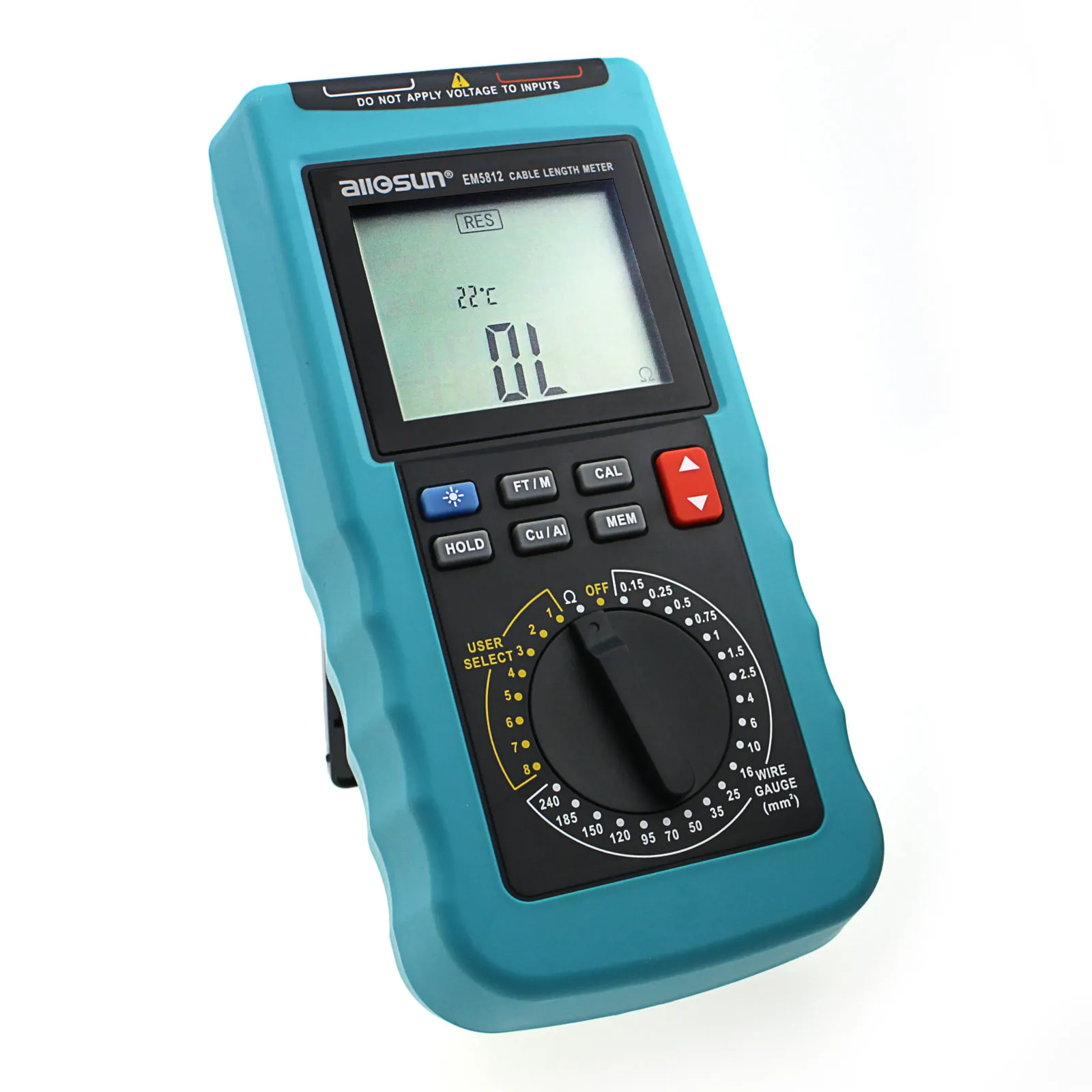 Modern Digital Cable Length Meter PC Data Network LCD Digital Display Automatic Temperature Compensation All-sun EM5812