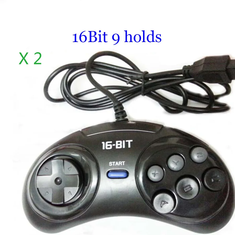 1/2pcs Gamepad For MD SEGA 16 Bit Game Console 9 Holes For Sega Joypad Suitable for Sega 1.2.3 original machine