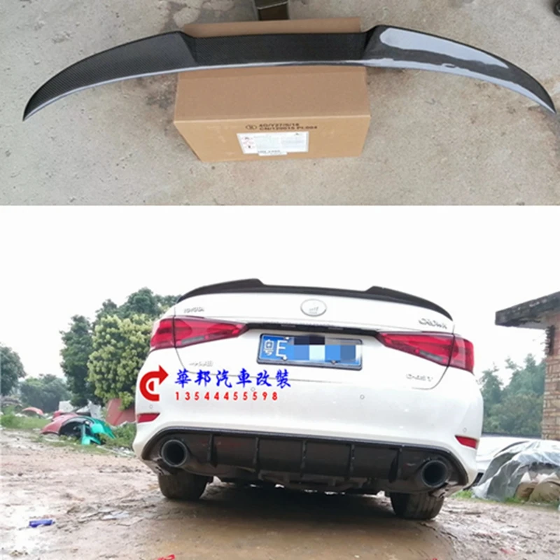 For Crown Spoiler 2016-2018 Toyota Crown Spoiler carbon fiber Rear Spoiler