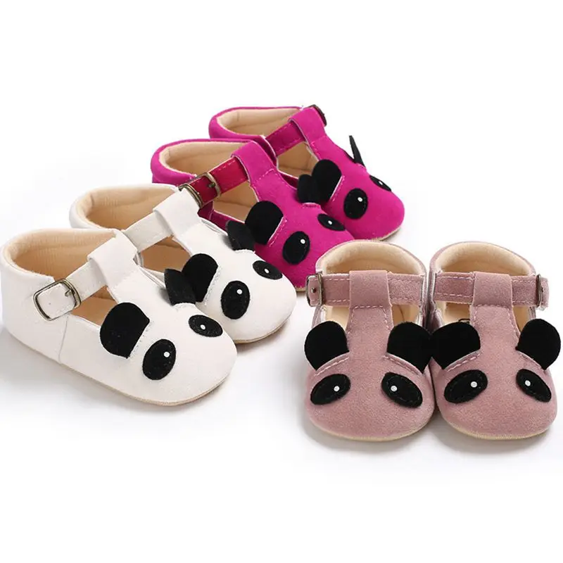 

Toddler Baby Girls Cartoon First Walkers Anti-Slip Soft Shoes 0-18 Months Prewalkers Shoes with Cute Ear