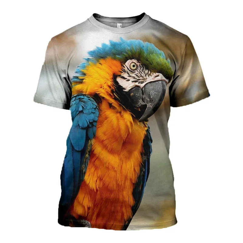 2020 New Fashion Men t shirt 3D Printed Animal parrot T shirts Unisex Street Harajuku Short sleeve shirt summer Casual tops