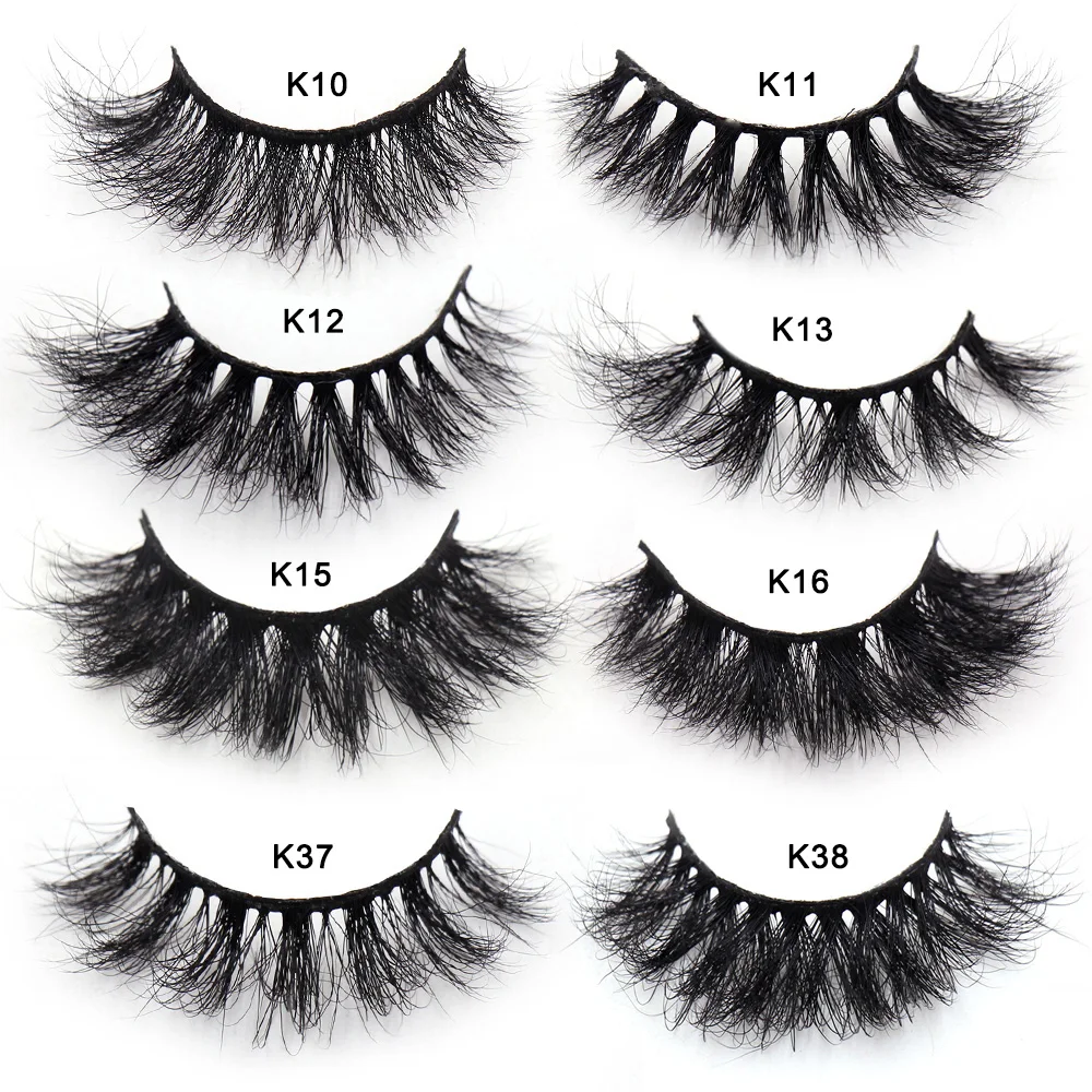 5D Mink Hair 10/100 Pairs 3D Mink Lashes in Trays Wispy Cross Mink Collection Natural Long Wispy Mink Eyelashes False Eyelashes