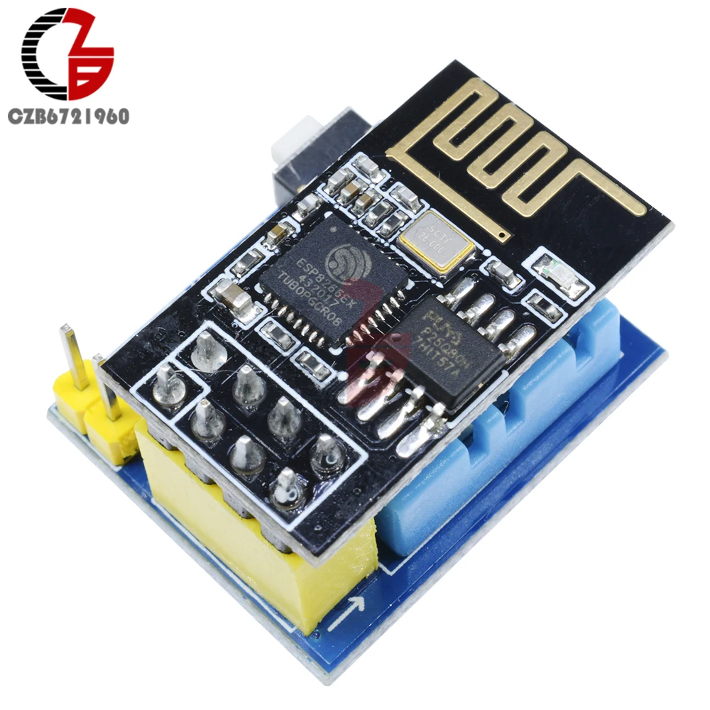 ESP8266 ESP-01S Wifi Thermostat Hygrostat Temperatur Humdity Controller DHT11 Sensor + WIFI Adapter + ESP-01S Modul
