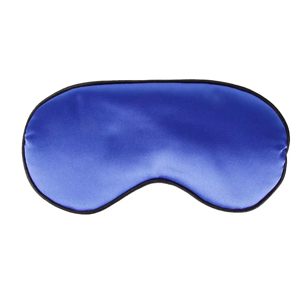 Masque de repos pour les yeux en soie Pure, couverture rembourrée, aide à la relaxation, aide au voyage, aide au sommeil, 1 pièce