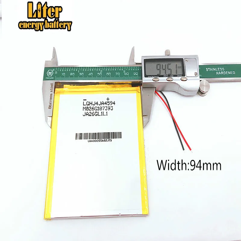 best battery brand 4594105 3.7V 6000mAh Tablet update Battery For Tablet SmartQ T20 A86 Dual Core P85 U35GT DUAL C