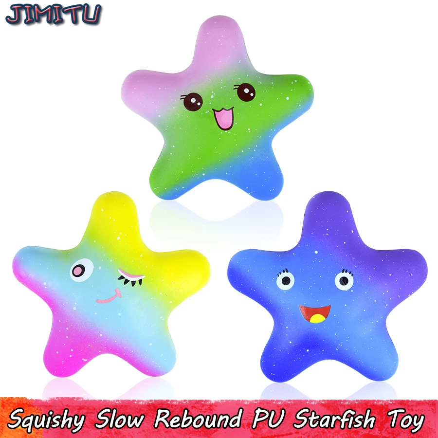 Stelle Marine Squishy Giocattolo per I Bambini Carino Vita Marina Lento Aumento Squishies Anti-stress Giocattoli Educativi per Bambini Festa A Casa Decorazione Regali