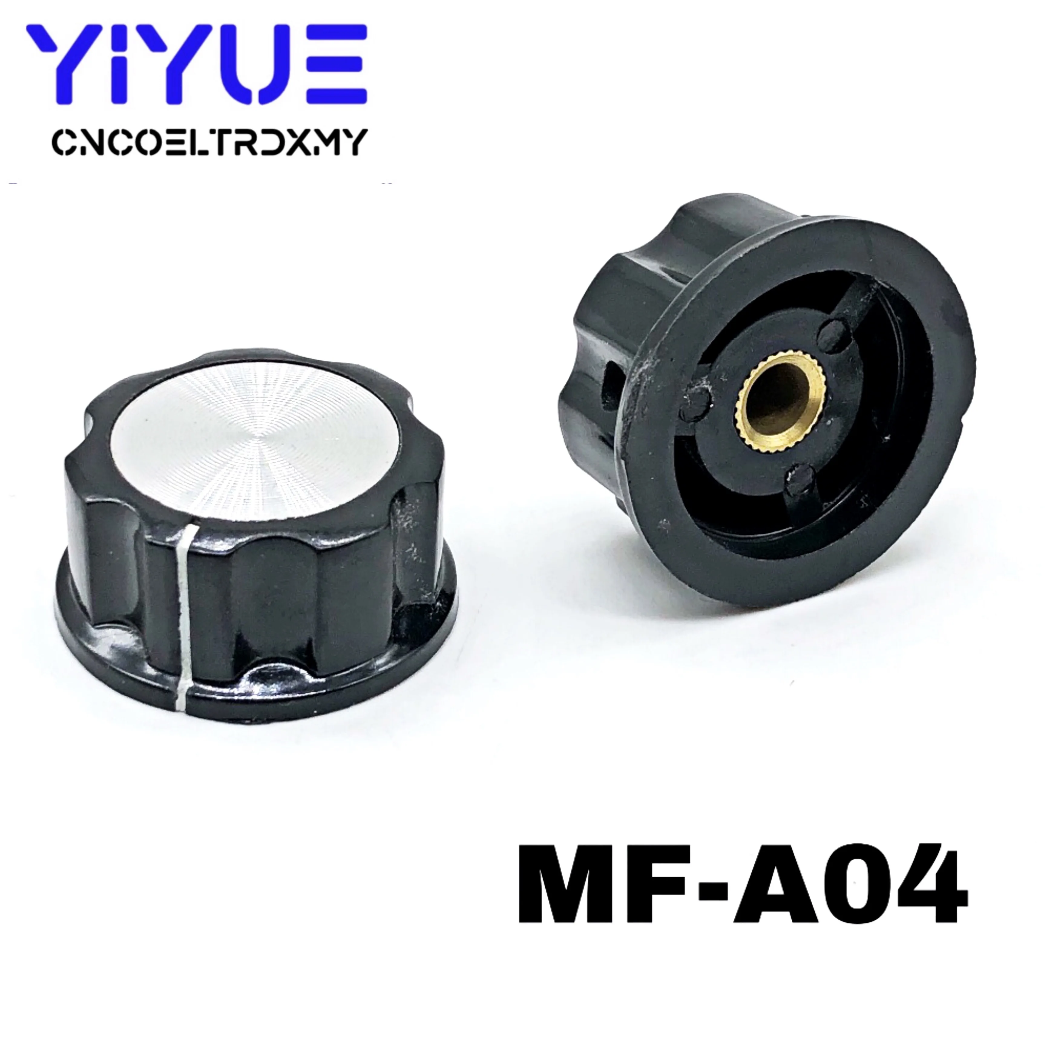 2Pcs Potentiometer ลูกบิดหมวก 6 มม.MF-A01 MF-A02 MF-A03 MF-A04 MF-A05 สวิทช์หมุนลูกบิดหมวก WHT118 WX050