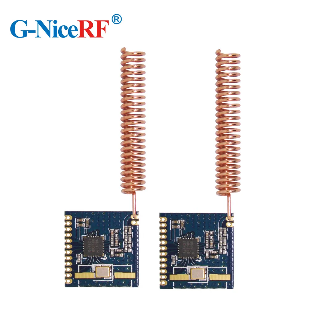 2pcs/lot  -118dBm Sensitivity FSK/GFSK/OOK Front-end Module RF4431 |Embedded 433MHz Wireless Transceiver Module