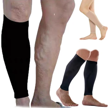 Calze a compressione mediche Unisex maniche al polpaccio calze per allattamento elastiche gamba uomo donna calze a compressione a circolazione di vene Varicose