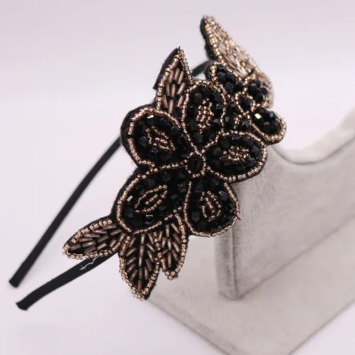 Imagen 2 del producto Diadema con cuentas para mujer y niña, diadema anudada, accesorios para el cabello para adultos