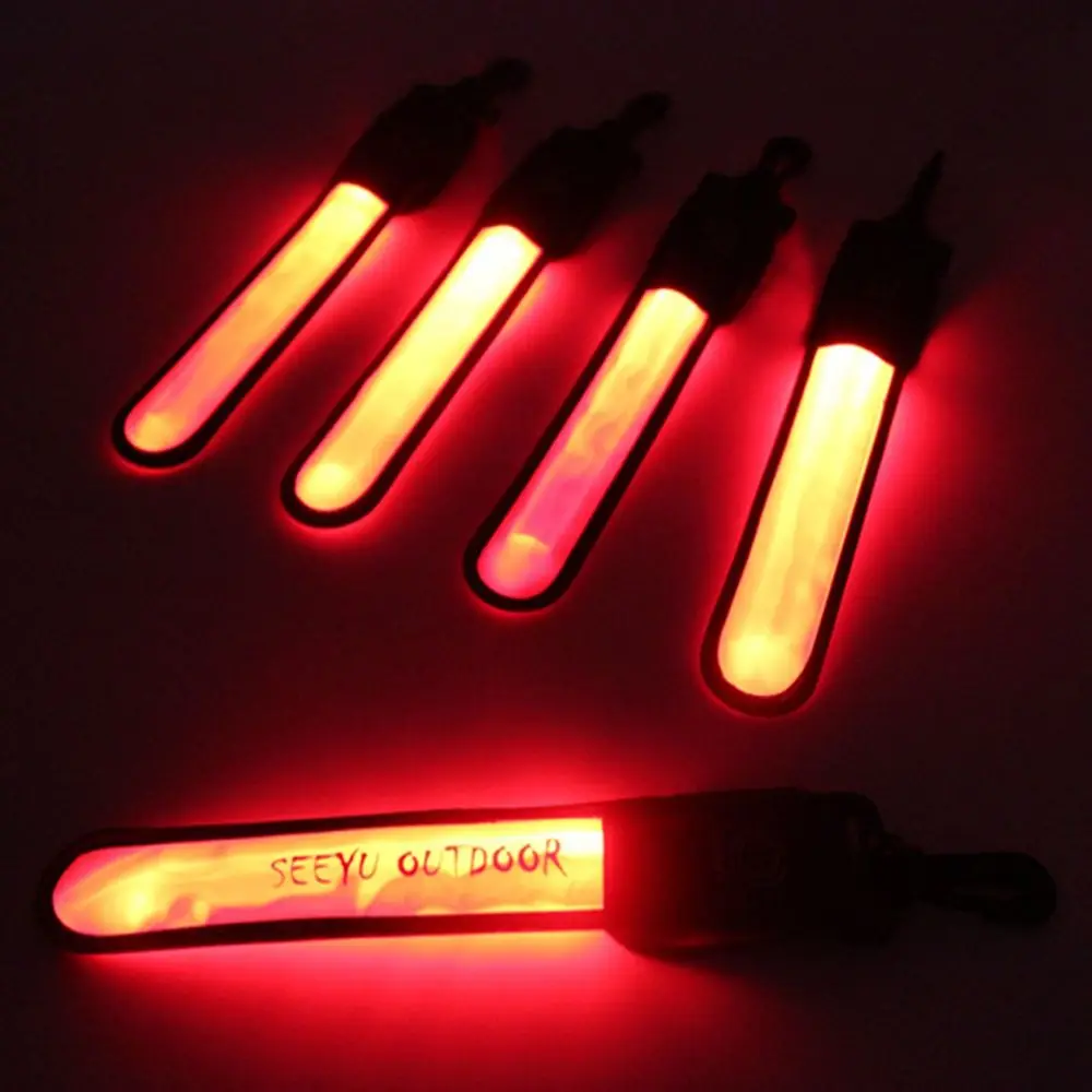 Safety Alert Wrist Support Flash Glowing Arm Belt Band LED Reflective Light Backpack Hanging Lights Luminous Armband