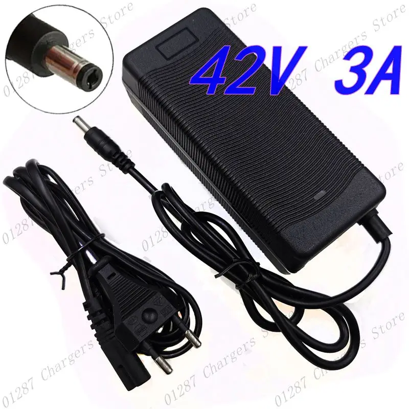 42V 3A Lithium Battery Charger For 10S 36V Electric Bike Li-ion Battery pack Charger High quality Strong heat dissipation