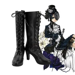 Black Butler Ciel Phantomhive Cosplay Shoes Boots Rainbowcos0 Game Christmas Anime Halloween W1091