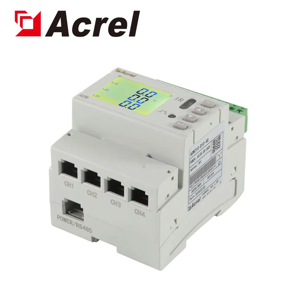 Acrel ADW210-D10 series wireless multi circuits energy meter/three phase wireless energy meter/wireless smart energy meter