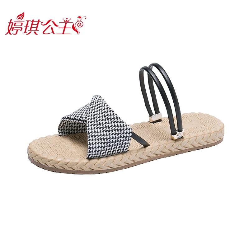 One Pair of Shoes for Two Uses Women's Sandals 2020 New Fairy Style Ins Trendy Flat Roman Style Shoes Summer Slippers Outerwear