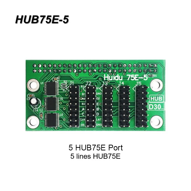 huidu HUB-75E full color adapter board for advertising led video big led screen HUB12-16 HUB75E-5 HUB75E-10 HUB75B-8 HUB08-8