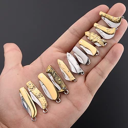 Mini Pocket Knife Folding Unpacking Express Unpacking Small Knife Self-Defense Knife Keychain Pendant Portable Knife Cutter Tool