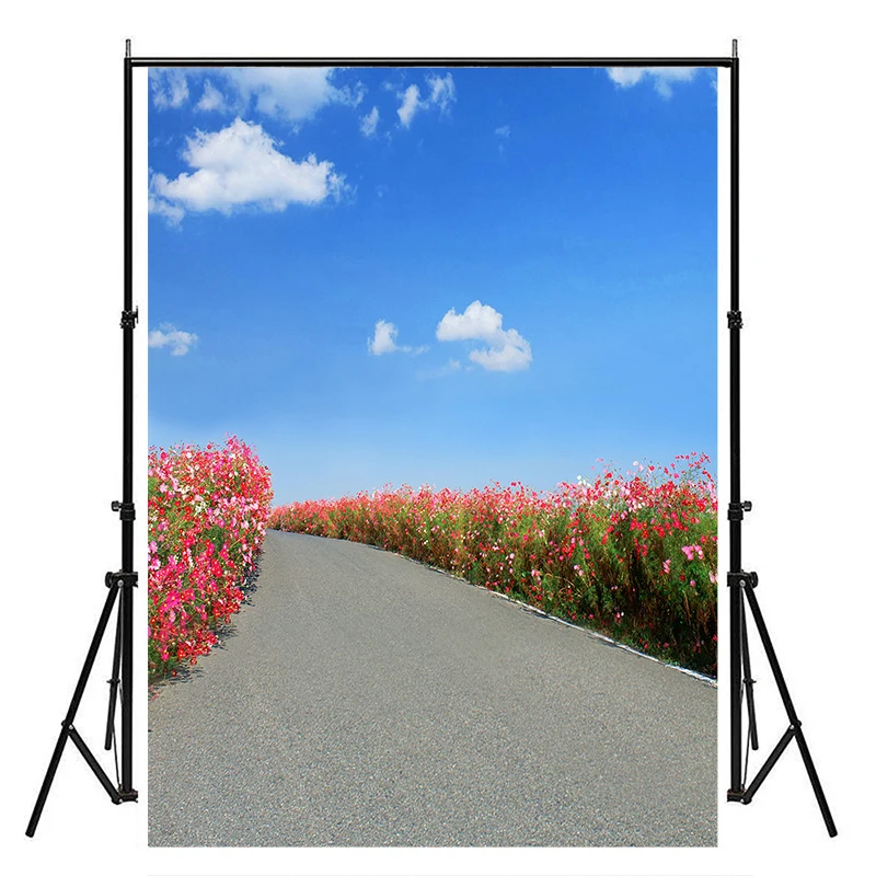 100*150cm Non-woven Photo Backgrounds Flowers Spring Scenery Photography Backdrops Grassland Photocall for Photo Studio