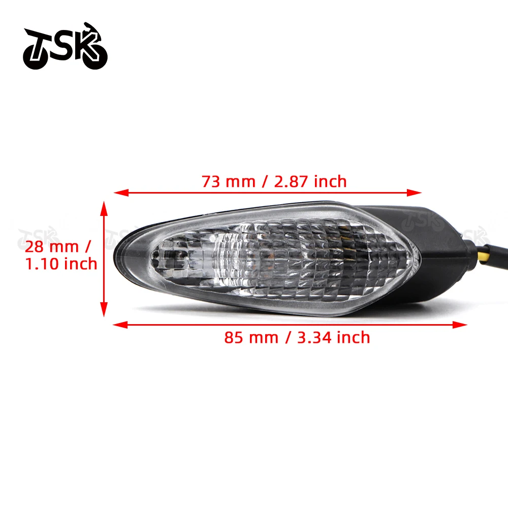 ملحقات الدراجات النارية مصباح مؤشر إشارة الانعطاف الوامض لـ DUCATI Multistrada 1200 2010-2014 Monster 821/1200 2014-2015