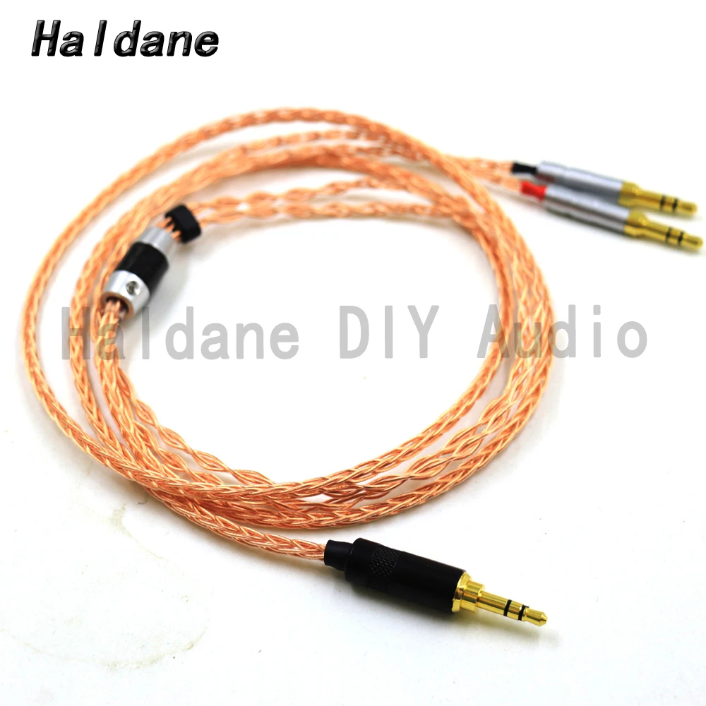 

Free Shipping Haldane 8 Cores 7N OCC Single Crystal Copper Headphone Upgrade Cable for Meze 99 Classics/t1 t5p/D600 D7100