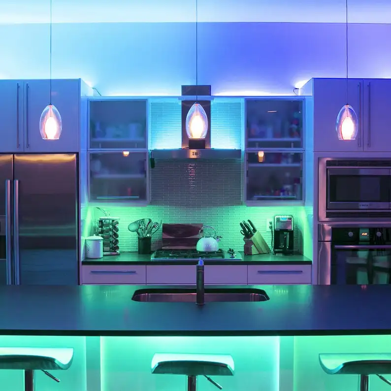 Led Strip Lights RGB 5050 44 keys Remote Control Neon Lights Colorful Flexible TV Background Light for Home Decor Ambient Light